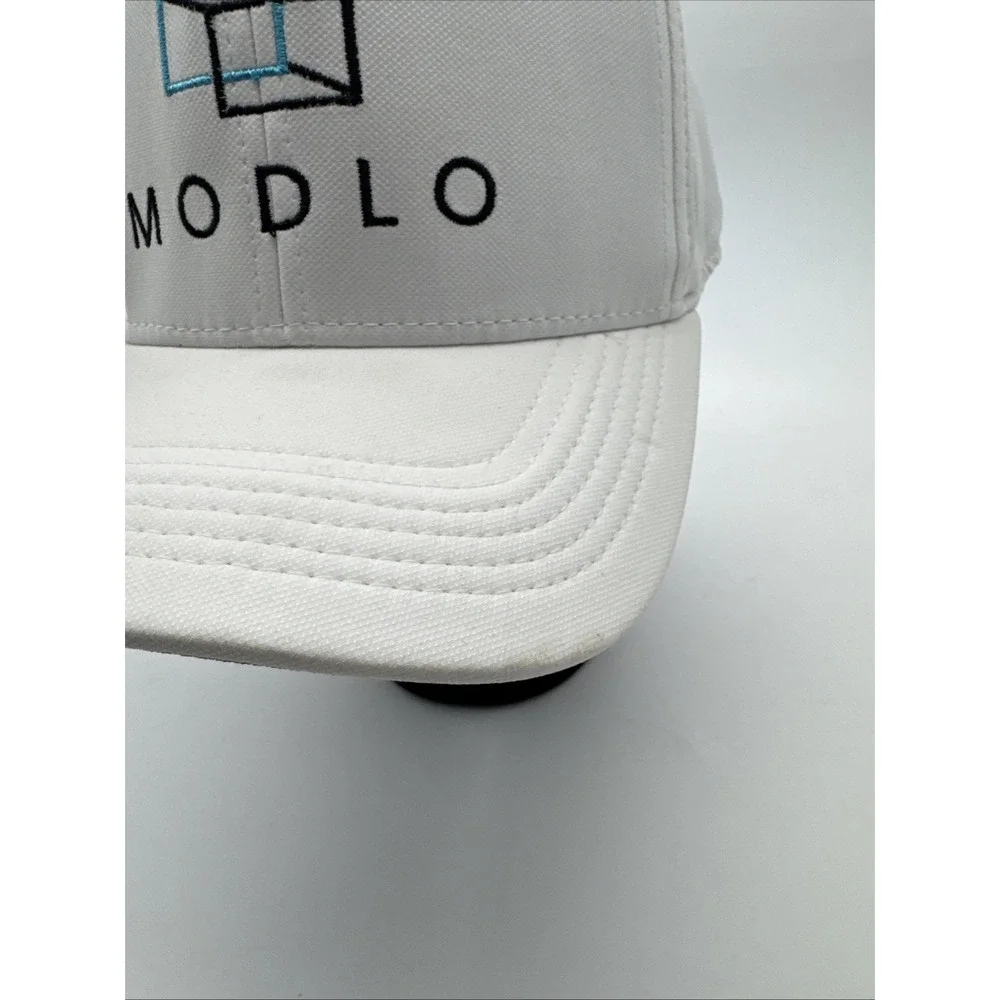Nike Golf Hat Men L/XL White Good Dri Fit Classic99 Modlo Swoosh Stretch